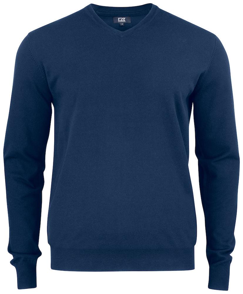 DPG Cutter & Buck Oakville V-Neck Men dark navy