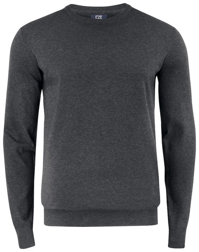 DPG Cutter & Buck Oakville Crewneck Men antraciet melange
