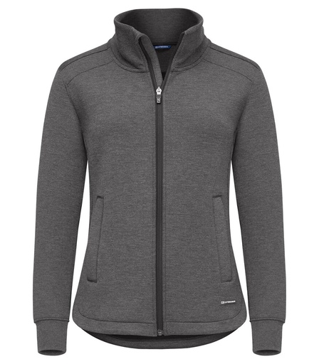 DPG Cutter & Buck Pemberton Cardigan FZ Women antraciet melange